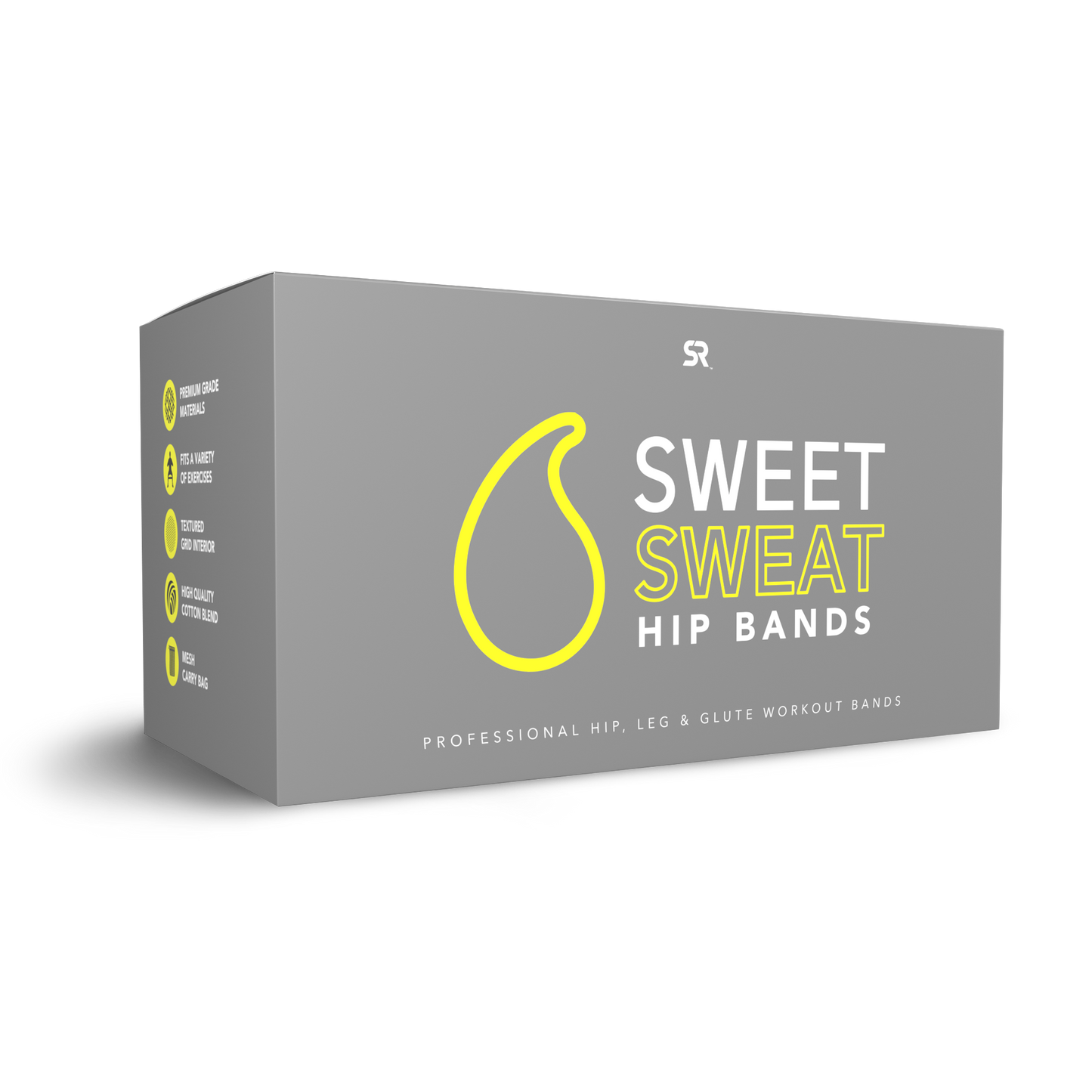 Sweet Sweat® Durable & Versatile Fitness Hip Bands 3PK