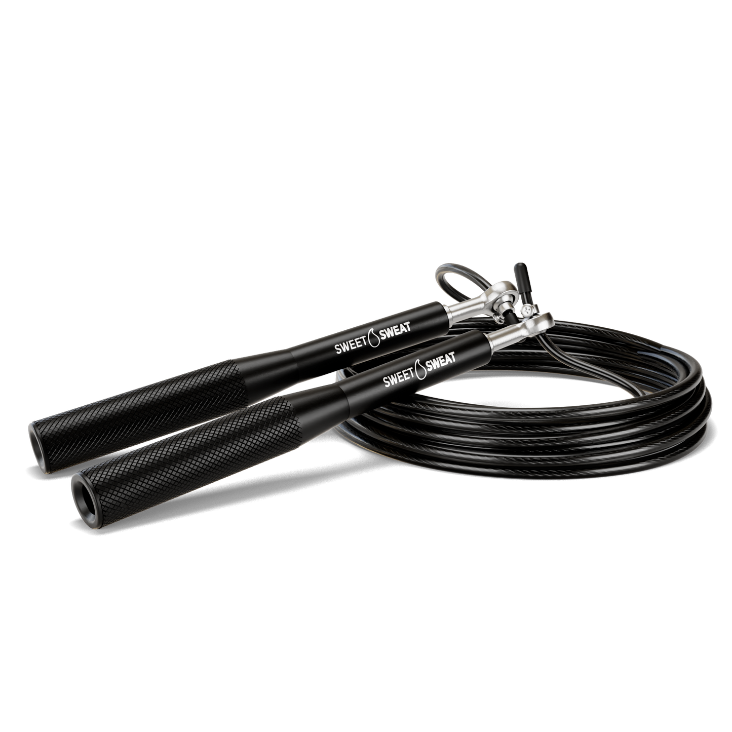 a pair of Sweet Sweat Speed Ropes with High-Speed Bearings on a white background.