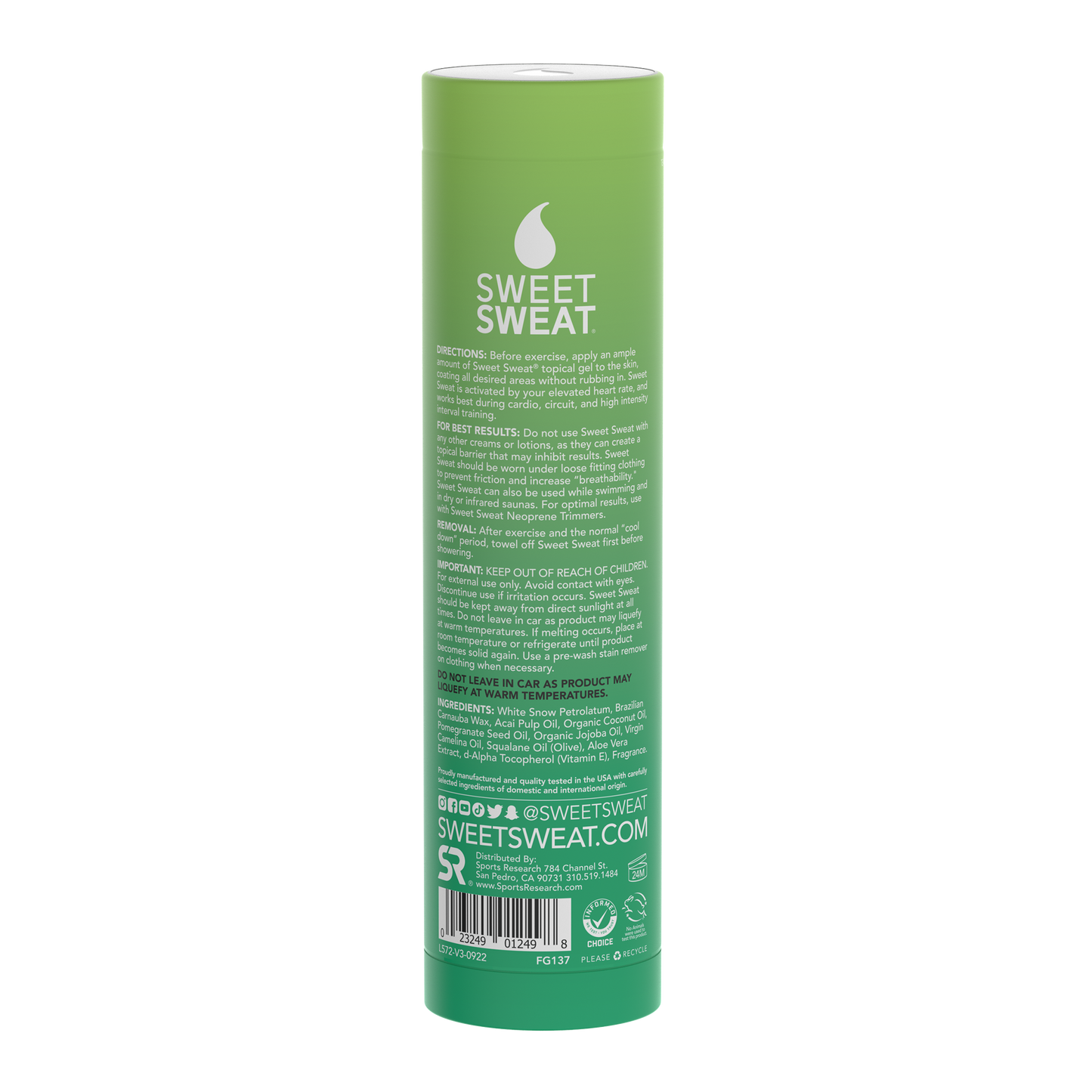 Sweet Sweat Citrus Mint Stick - 6.4oz