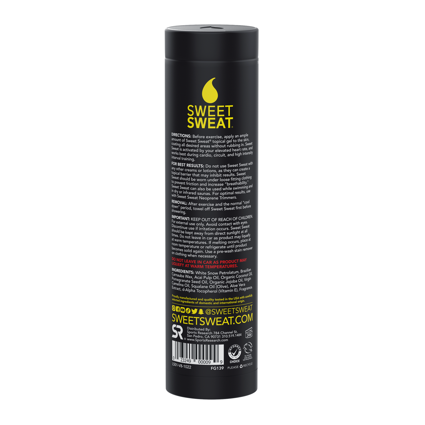 Sweet Sweat Stick - 6.4oz