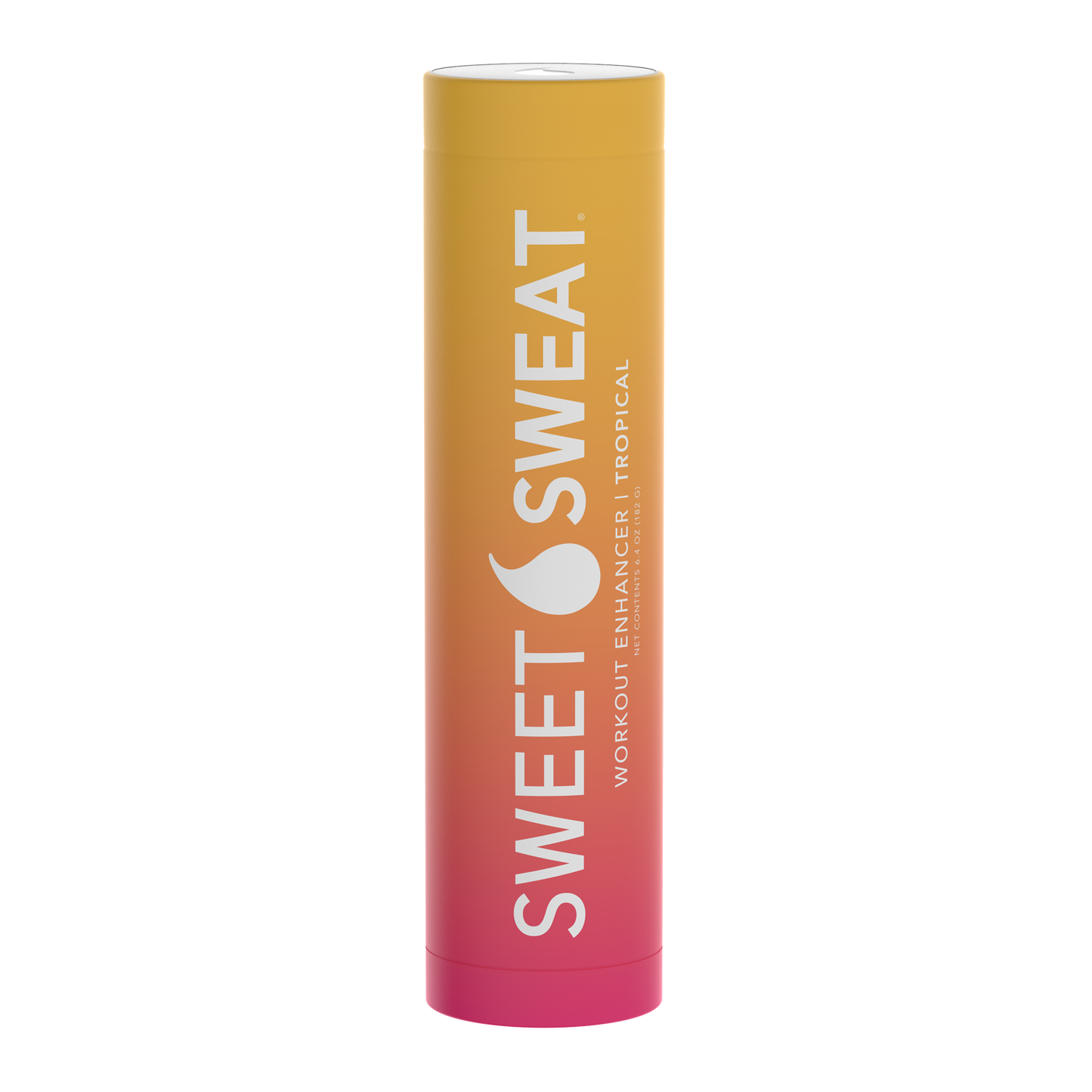 a tube of Sweet Sweat® Stick 6.4 oz - Tropical lip balm on a white background.