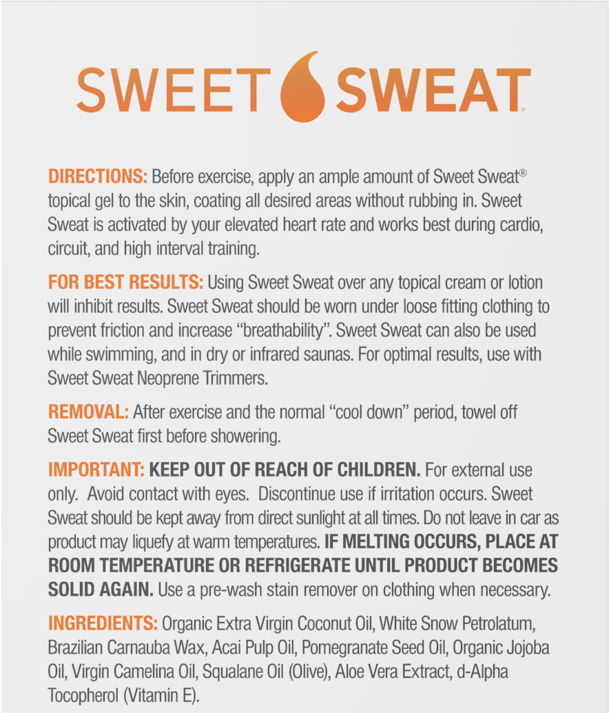 Sweet Sweat® Topical Gel Travel Packets 20PK 0.53 oz