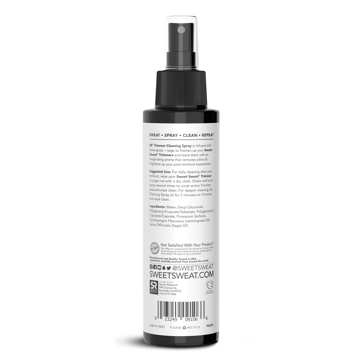 Sports Research Trimmer Cleaning Spray -Lemongrass + Sage