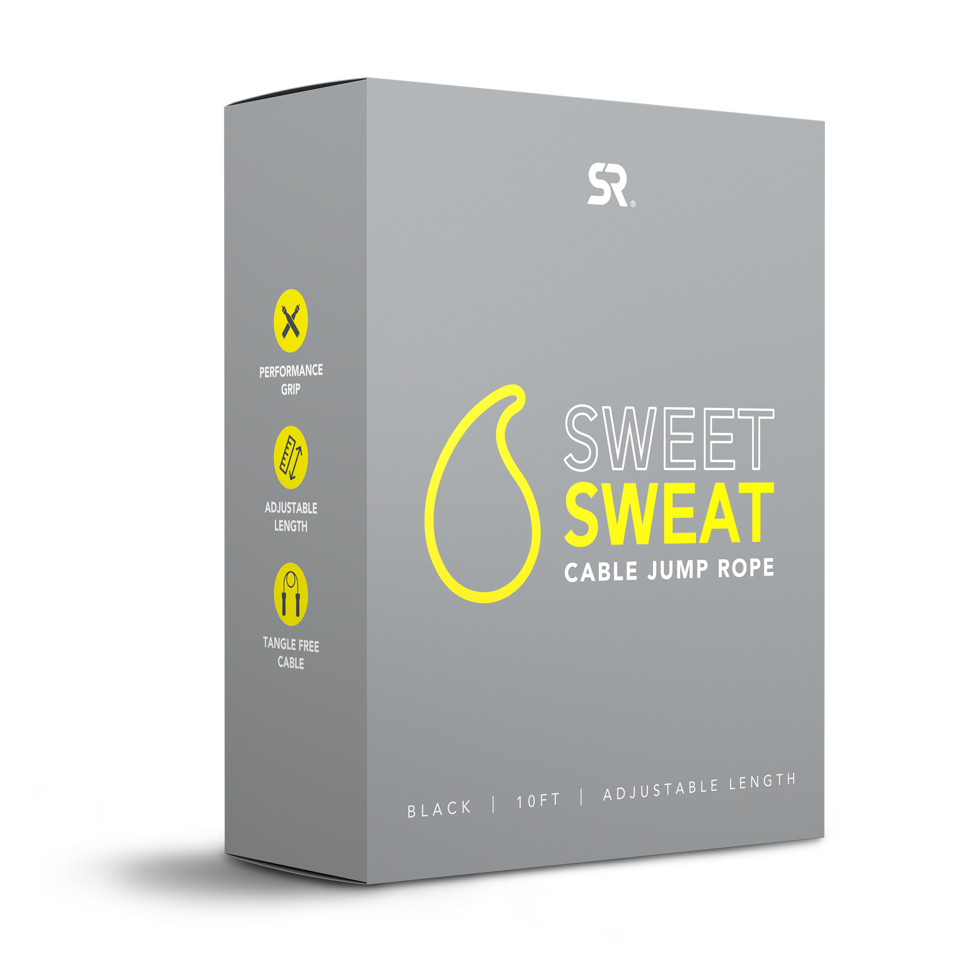 Sweet Sweat® Light Weight Adjustable Length Cable Jump Rope by Sweet Sweat.