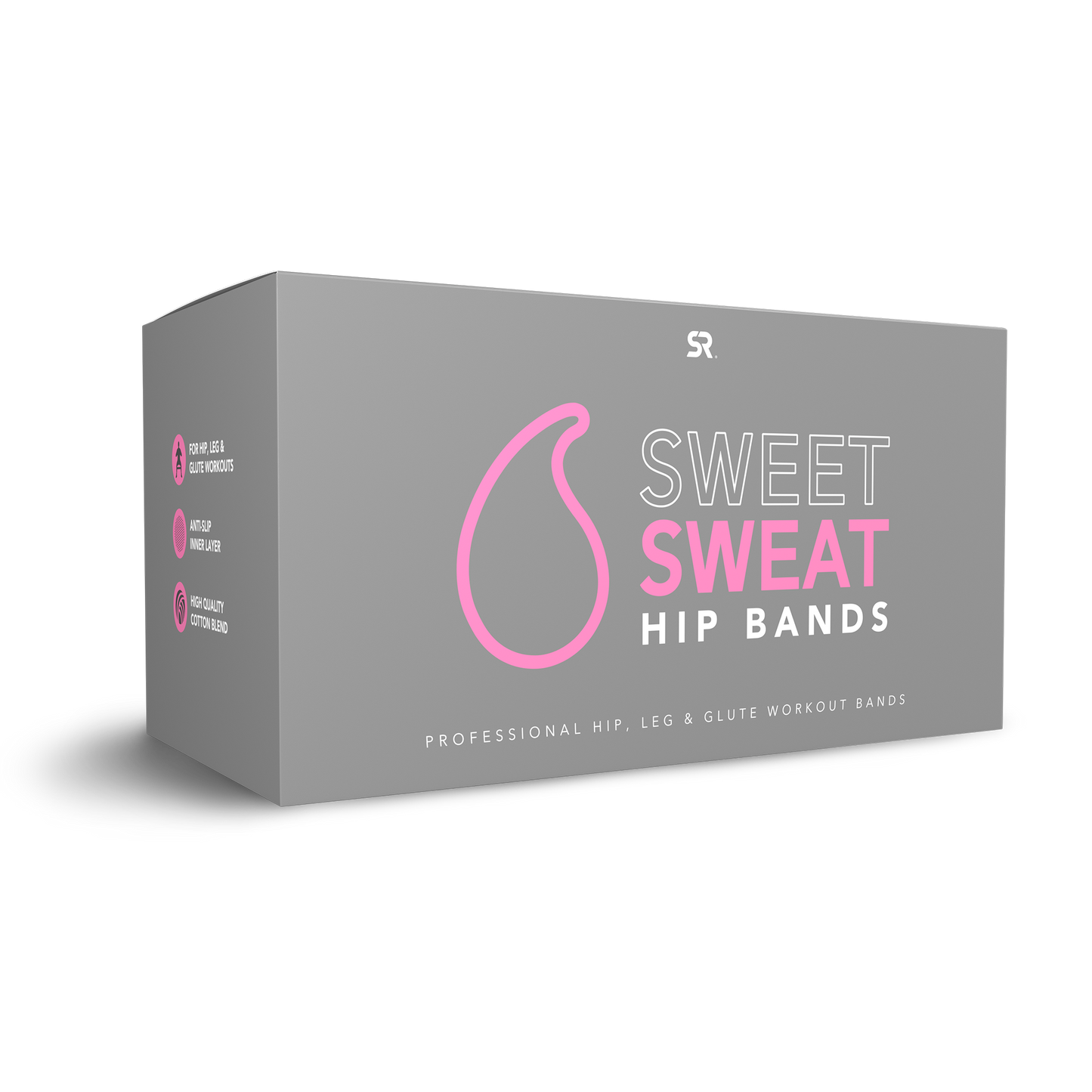 Sweet Sweat® Durable & Versatile Fitness Hip Bands 3PK