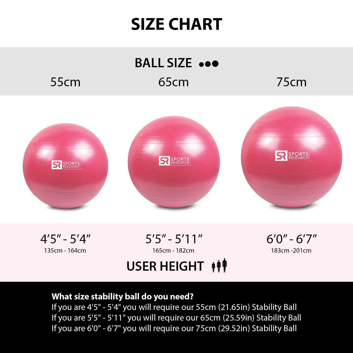 Sports Research Stability Ball Whole-Body Workout Equipment