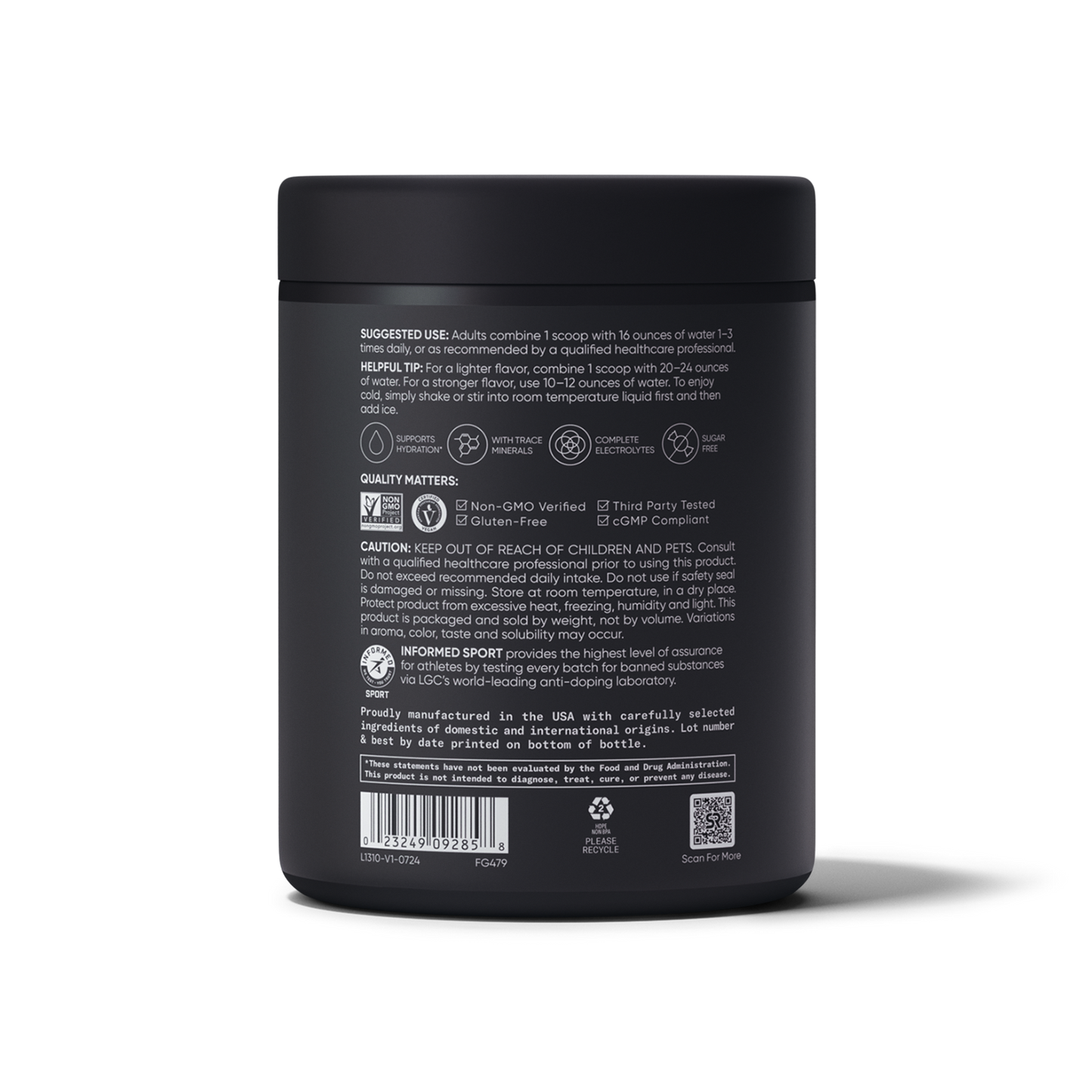 Hydrate Electrolytes Jar