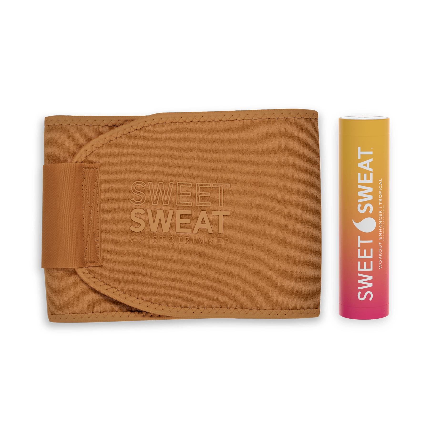 a wallet with the words Sweet Sweat® Toned Bundle with Trimmer & Sweet Sweat® Stick on it.