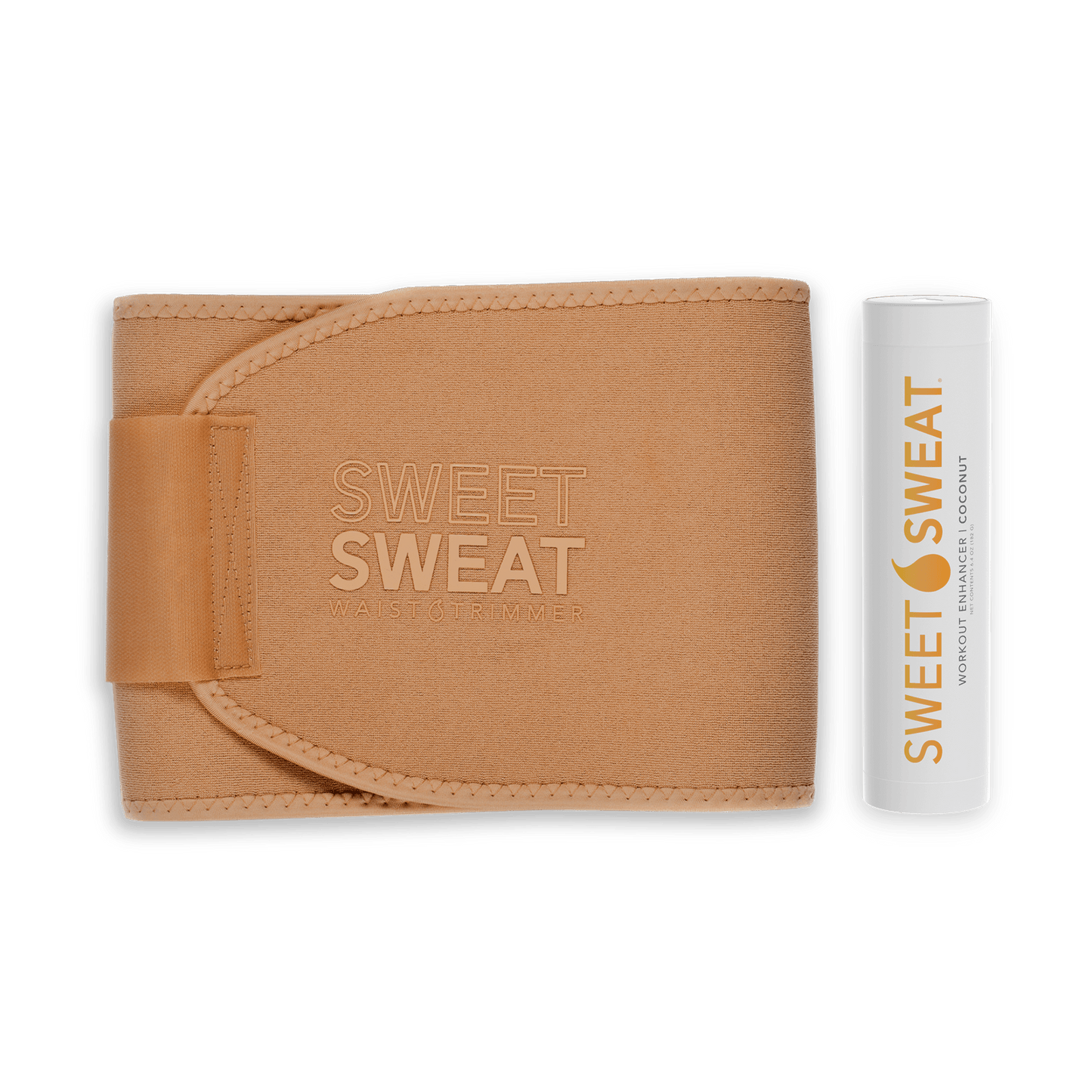 a Sweet Sweat® Toned Bundle with Trimmer and Sweet Sweat® Stick tan wallet