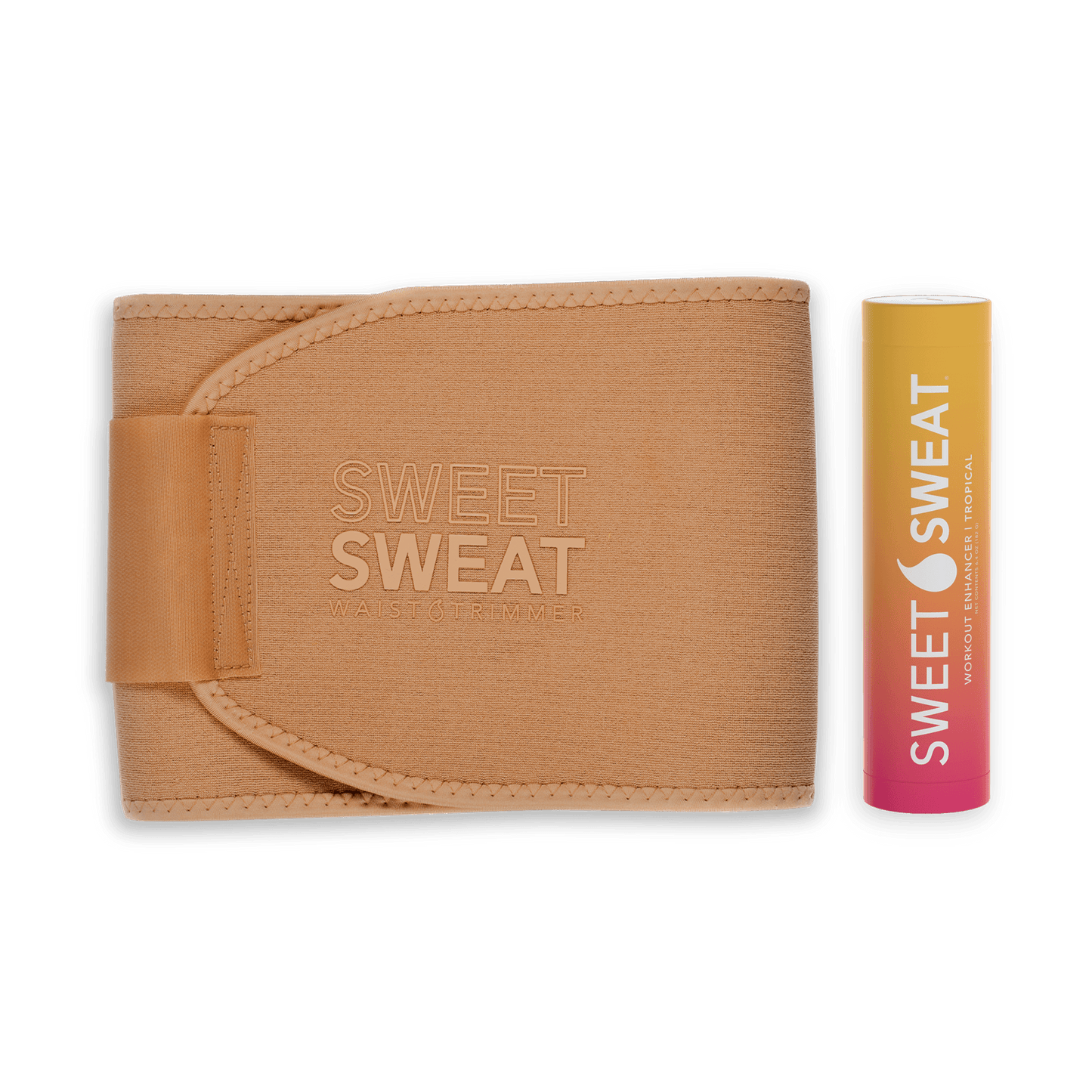 a wallet with the Sweet Sweat® Toned Bundle with Trimmer & Sweet Sweat® Stick by Sweet Sweat on it.