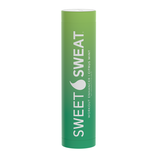 a tube of Sweet Sweat® Stick 6.4 oz - Citrus Mint lip balm on a white background