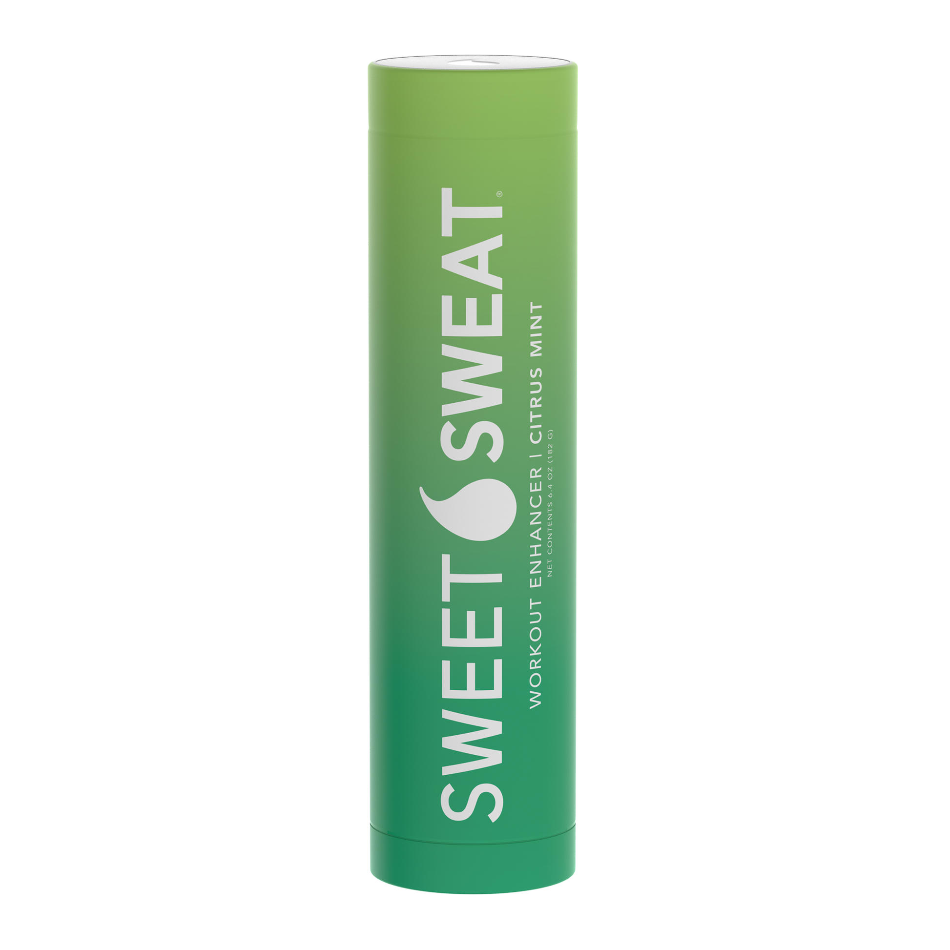 a tube of Sweet Sweat® Stick 6.4 oz - Citrus Mint lip balm on a white background