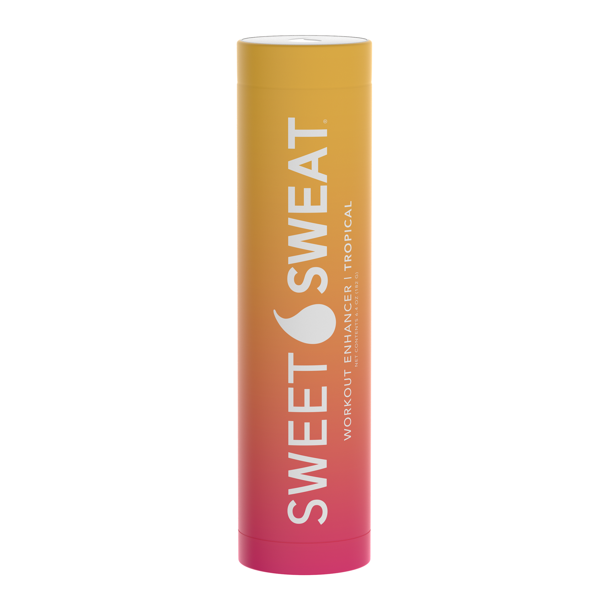 a tube of Sweet Sweat® Stick 6.4 oz - Tropical lip balm on a white background.
