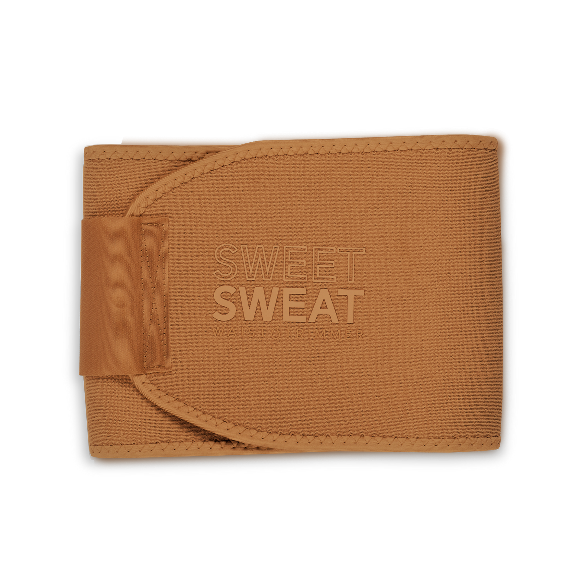 a wallet with the Sweet Sweat® Toned Waist Trimmer by Sports Research on it.