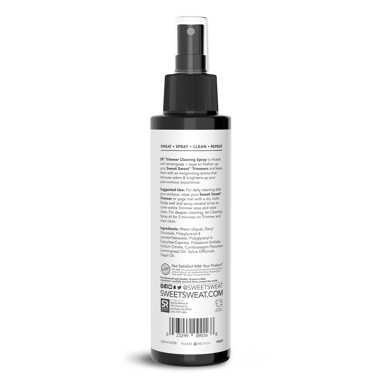 Sports Research Trimmer Cleaning Spray -Lemongrass + Sage